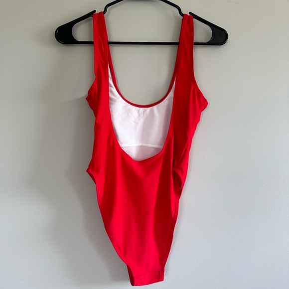 Rave Suit “Send It” One Piece Swim Suit in Color Red Size Small - Picture 3 of 5